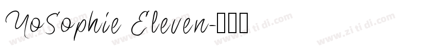 YoSophie Eleven字体转换